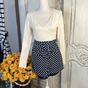 Curated 2Piece Minnie Mouse Bundle with Wrap Top and Disney Polkadot Shorts